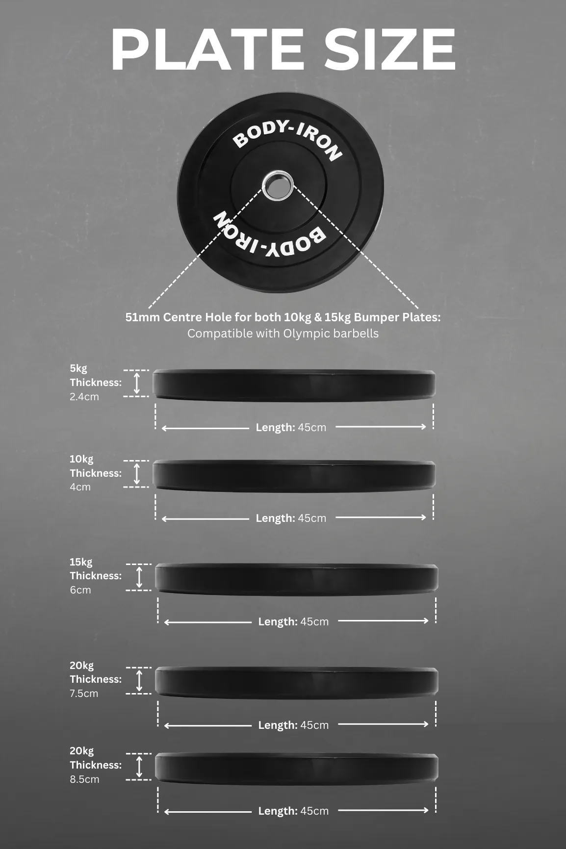 170kg Olympic Barbell & Bumper Plate Set