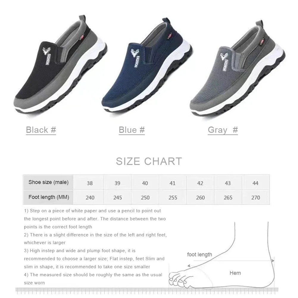 2024 Men's Canvas Shoes with Soft Soles Casual Breathable Comfortable Sliding Sleeves Men's Cloth Shoes Men's Oxford Sneakers