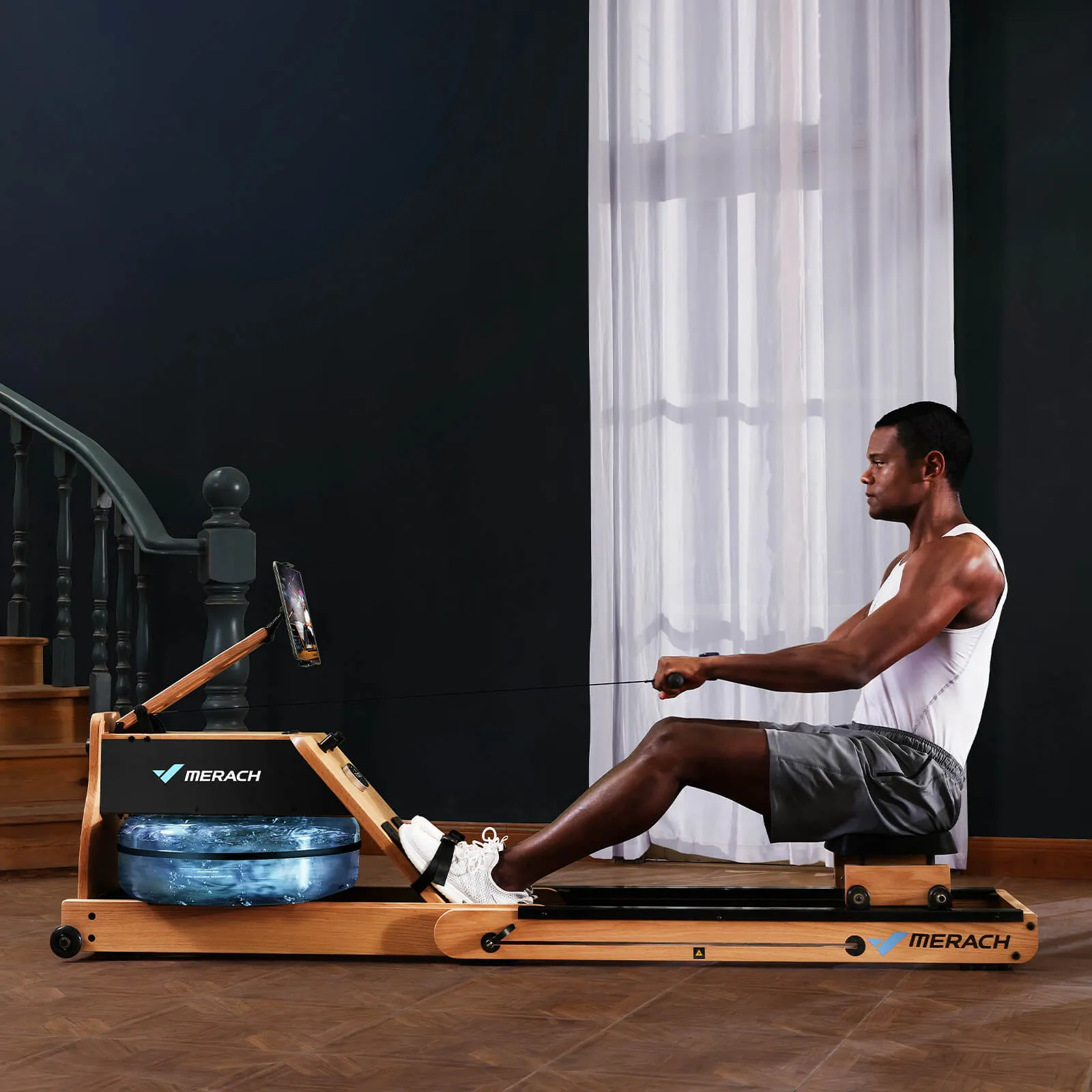 950 Dual resistance Wood Rower