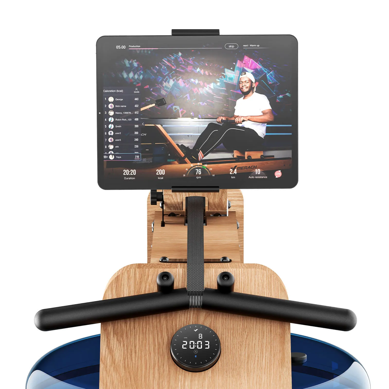 950 Dual resistance Wood Rower