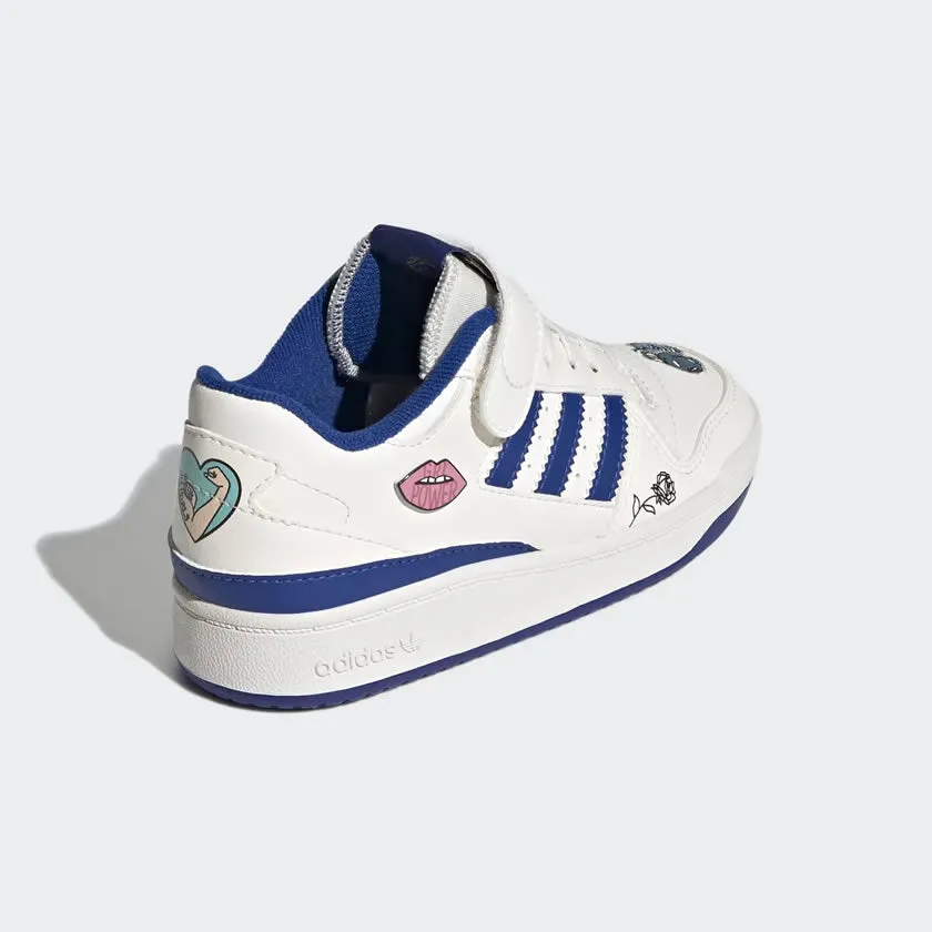 Adidas Childrens Forum Low Tennis Shoes FY2545