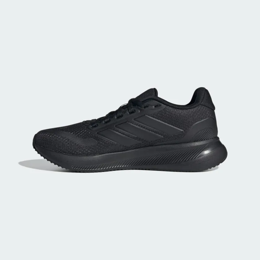 ADIDAS KID'S RUNFALCON 5 TRIPLE BLACK RUNNING SHOES