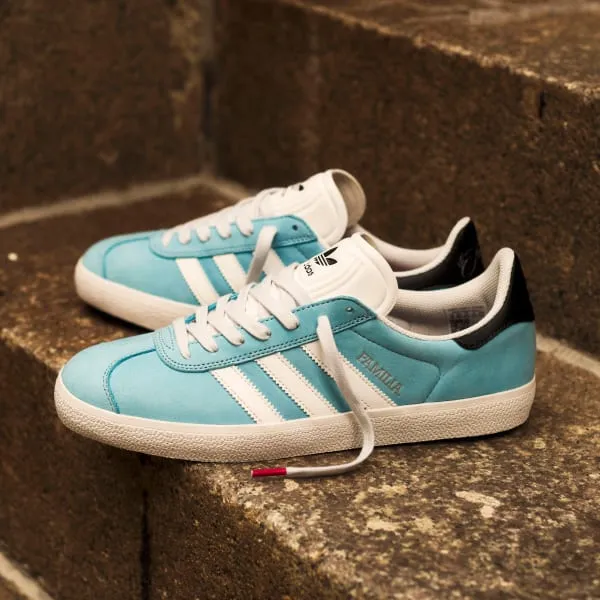 Adidas MNUFC x Familia Gazelle ADV Crystal White - Core Black - Better Scarlet