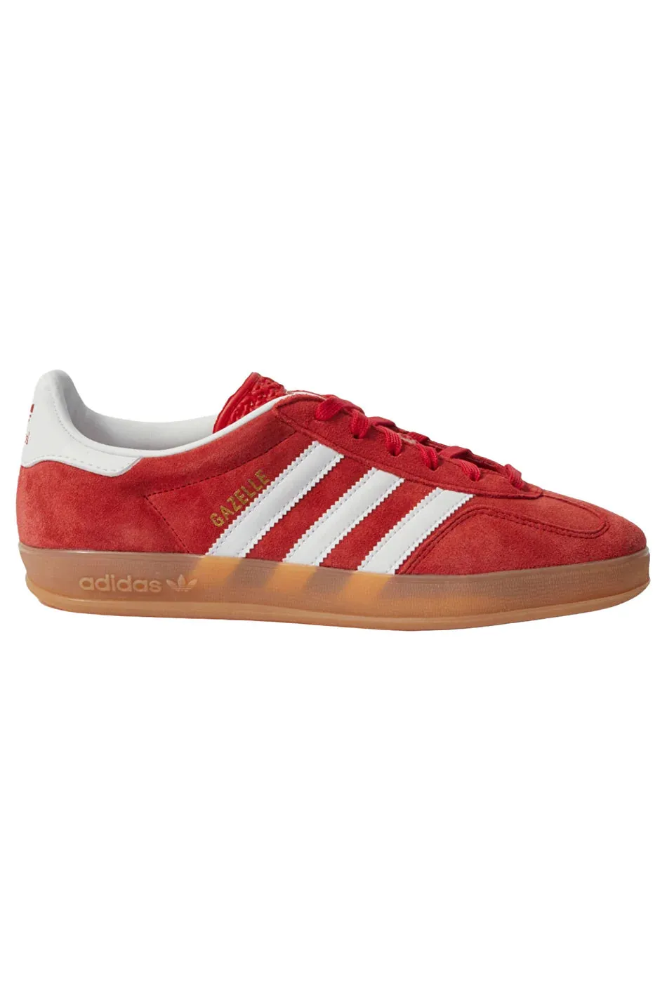 Adidas Originals Gazelle Indoor Trainers in Red and Blue Velvet