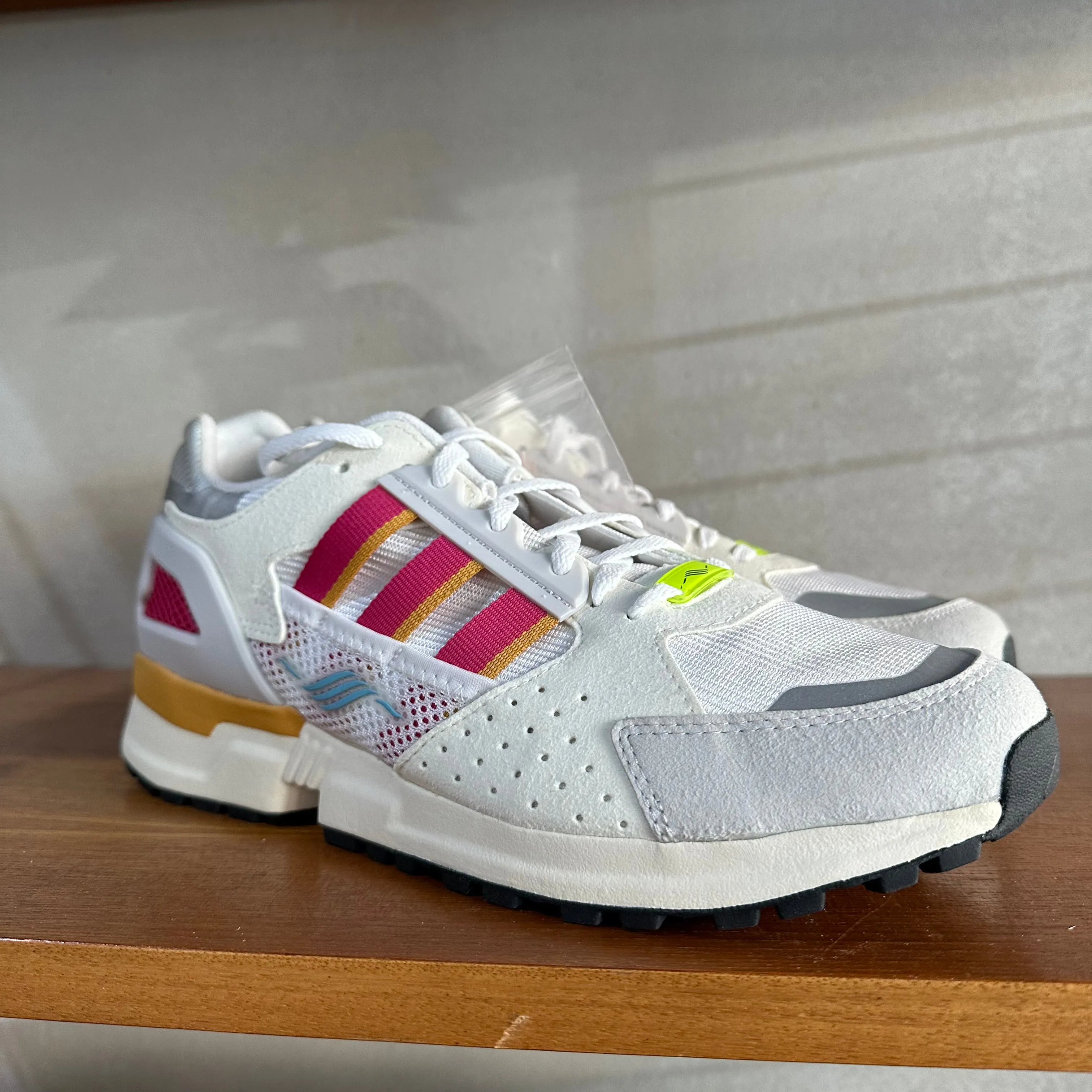 adidas ZX 10,000 C Trainers White / Pink - UK 9.5