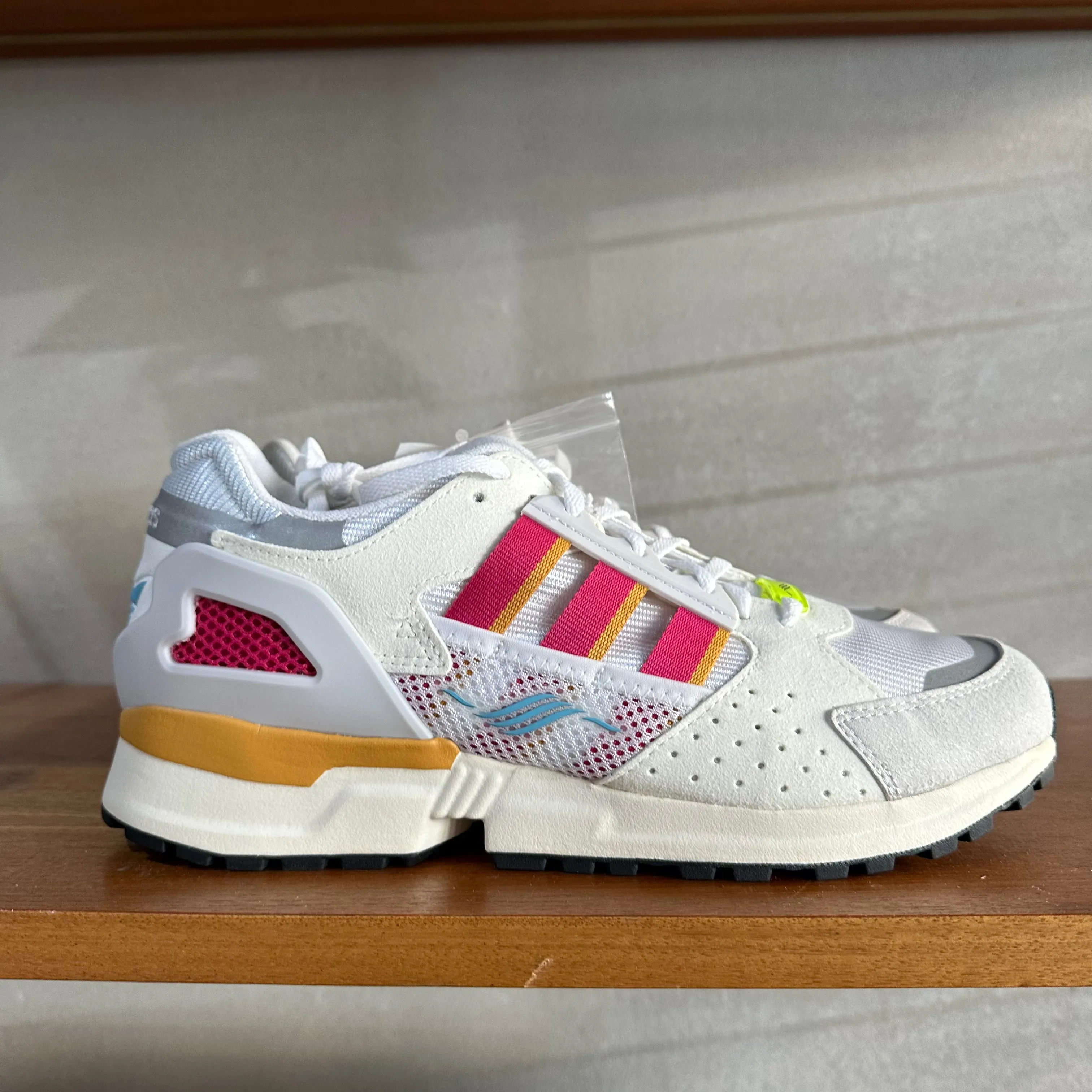 adidas ZX 10,000 C Trainers White / Pink - UK 9.5