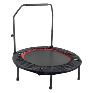 Adjustable Mini Rebounder Trampoline with Handrail - 40 Inch