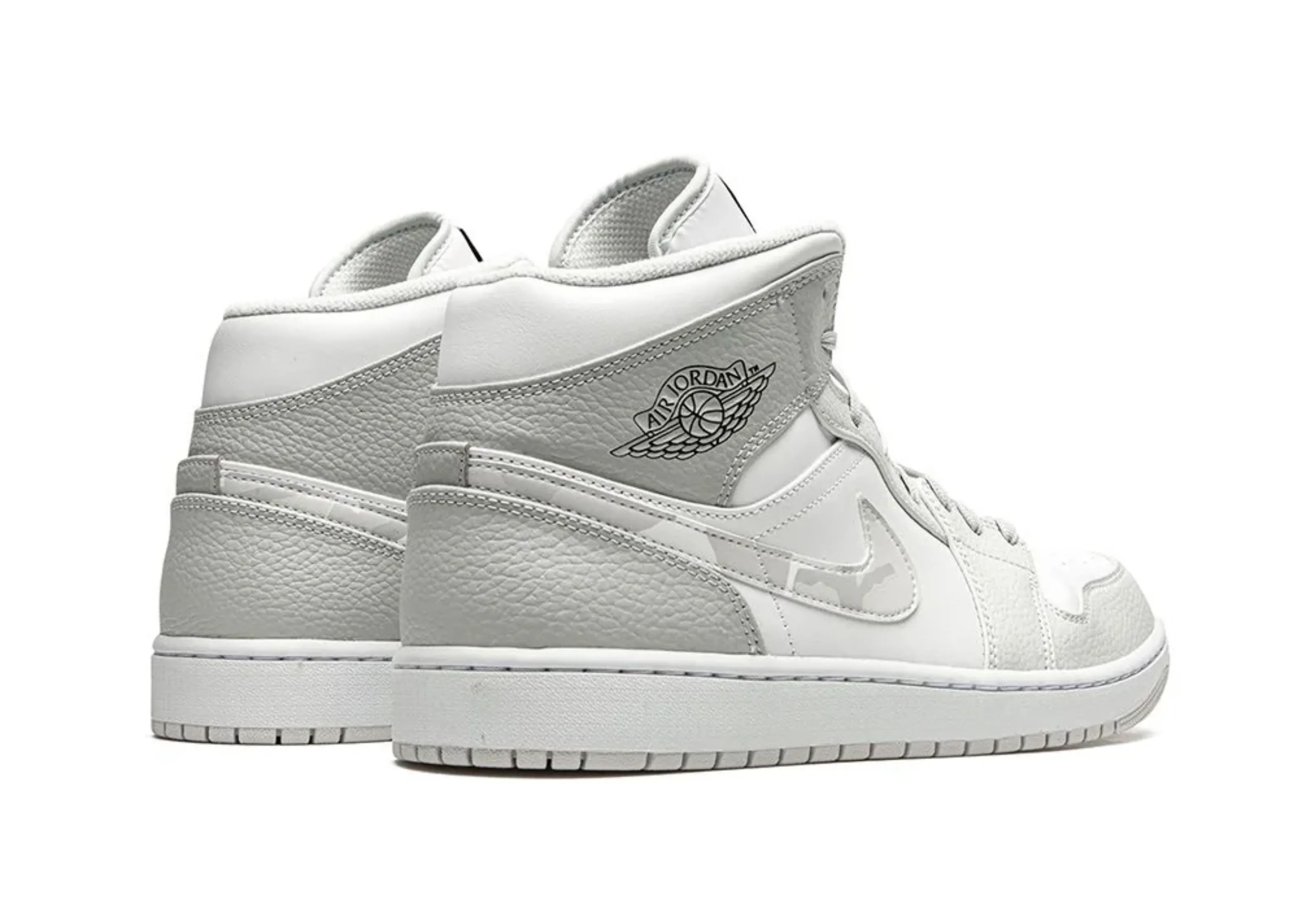 Air Jordan 1 Mid White Grey Camo