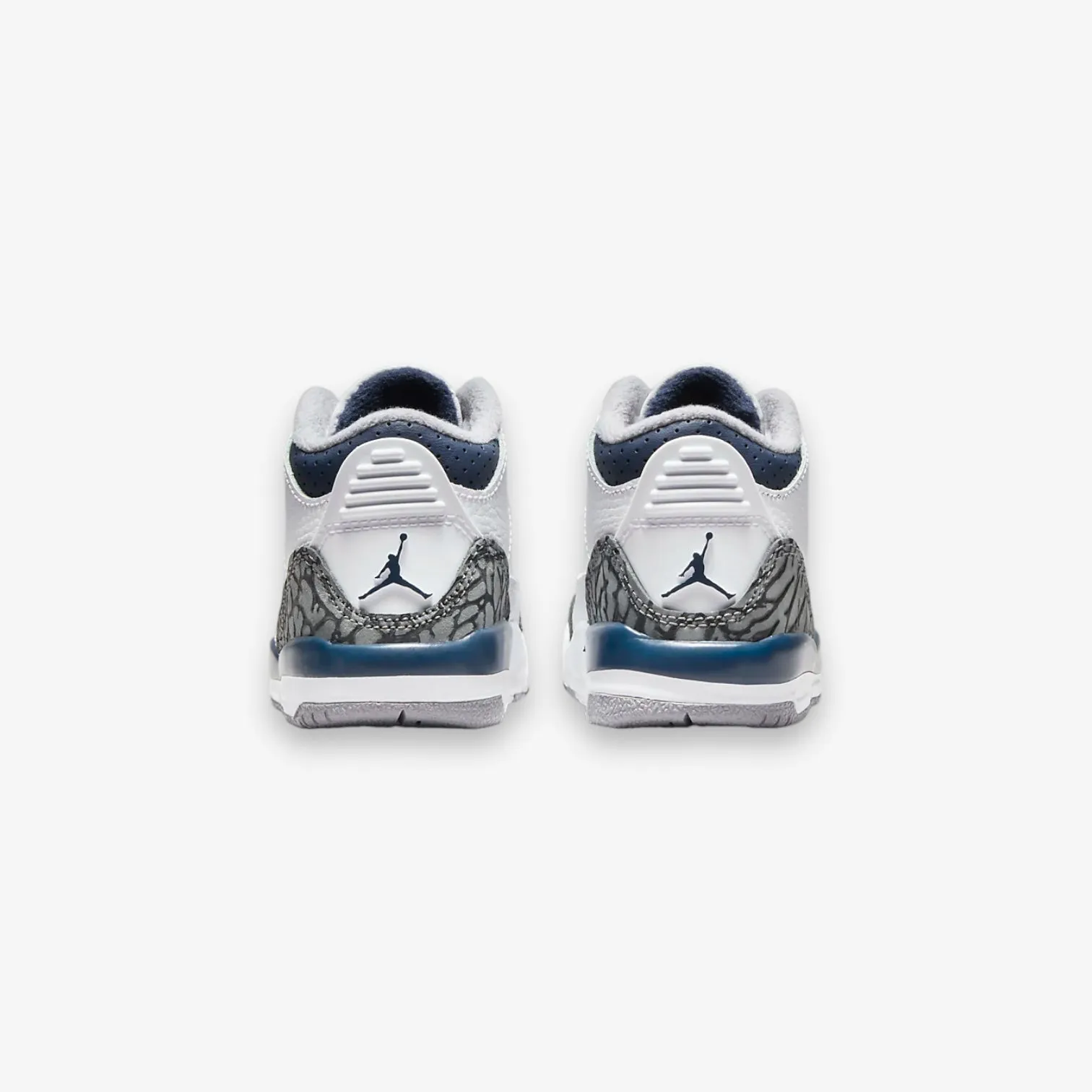 Air Jordan 3 Retro Toddlers White Midnight Navy TD DM0968-140