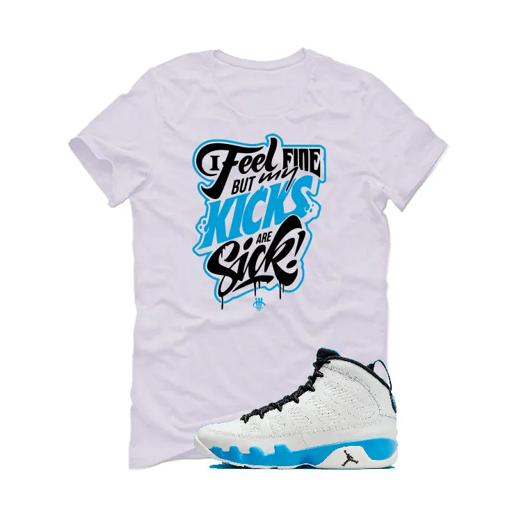 Air Jordan 9 “Powder Blue” | illcurrency White T-Shirt (Kicks Are Sick)