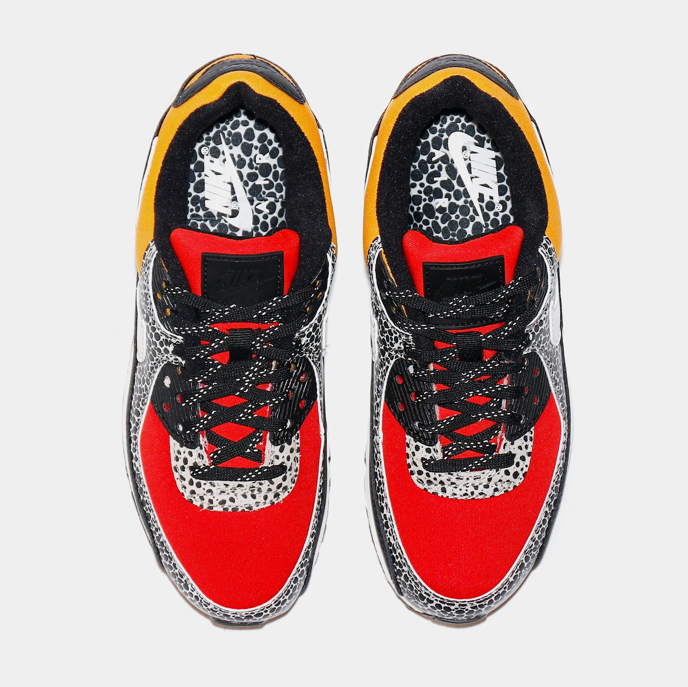 Air Max 90 SE Womens Lifestyle Shoes (Black/Chile Red/Pollen Yellow)