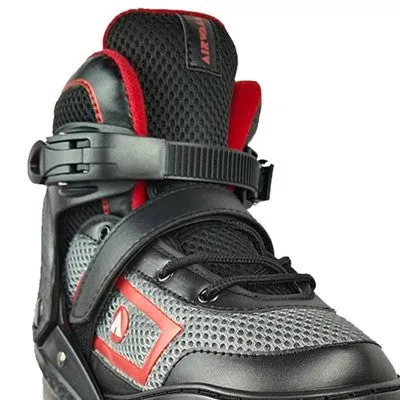 Airwalk Adults Men Women Adjustable Inline Skates ABEC-7 Bearing, Red, 8-9.5