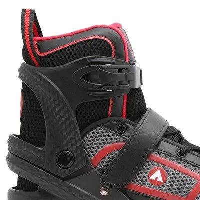 Airwalk Adults Men Women Adjustable Inline Skates ABEC-7 Bearing, Red, 8-9.5