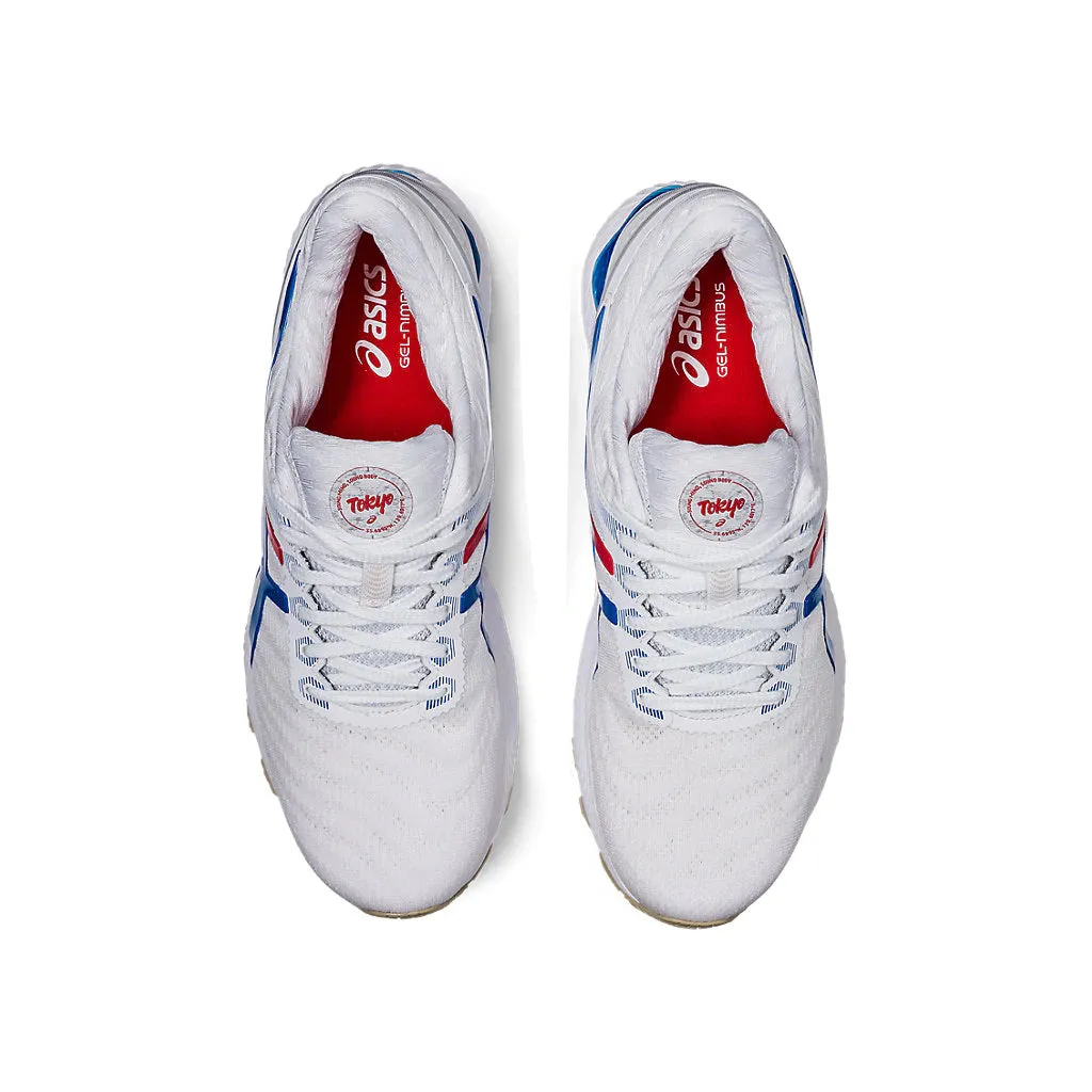 Asics Gel Nimbus 22 Retro Tokyo White Blue Mens Running Shoes