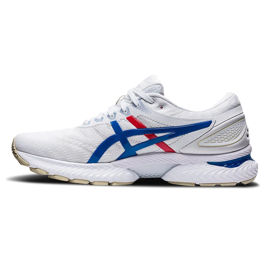 Asics Gel Nimbus 22 Retro Tokyo White Blue Mens Running Shoes