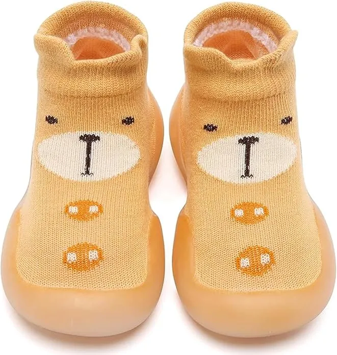 Baby Girls Boys First Walking Shoes Anti Slip Slippers Barefoot Shoes Toddler Infant Non Slip Sole Shoes