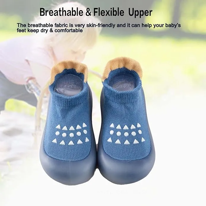 Baby Girls Boys First Walking Shoes Anti Slip Slippers Barefoot Shoes Toddler Infant Non Slip Sole Shoes