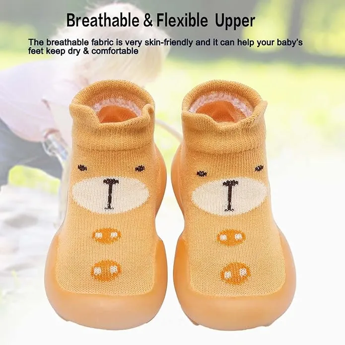 Baby Girls Boys First Walking Shoes Anti Slip Slippers Barefoot Shoes Toddler Infant Non Slip Sole Shoes