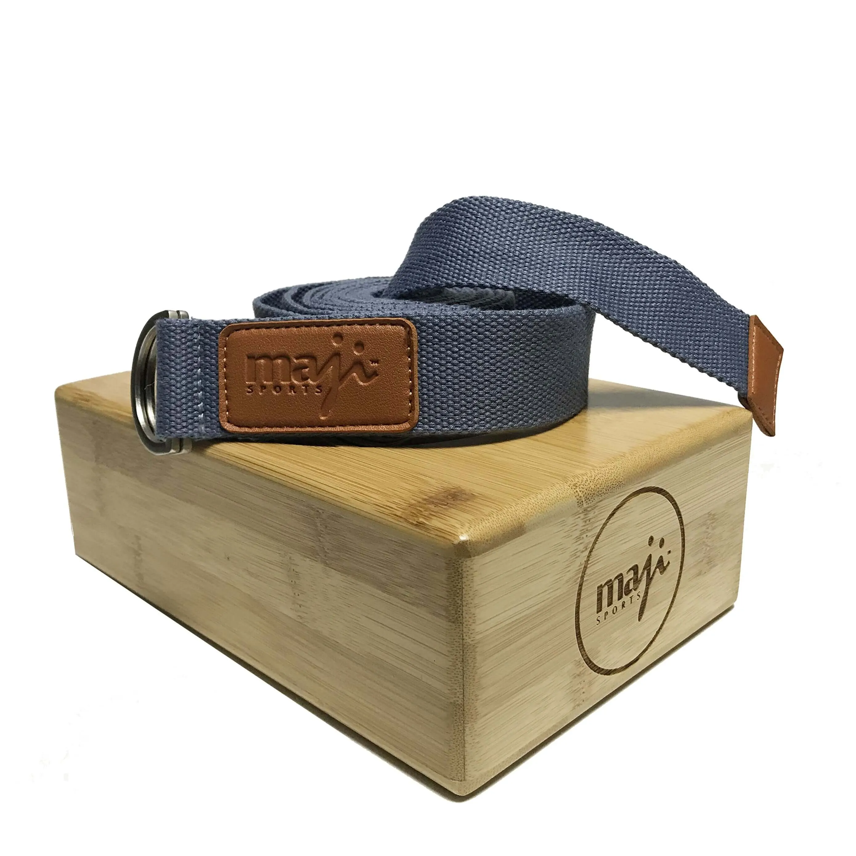 Bamboo Yoga Block & Strap Combo