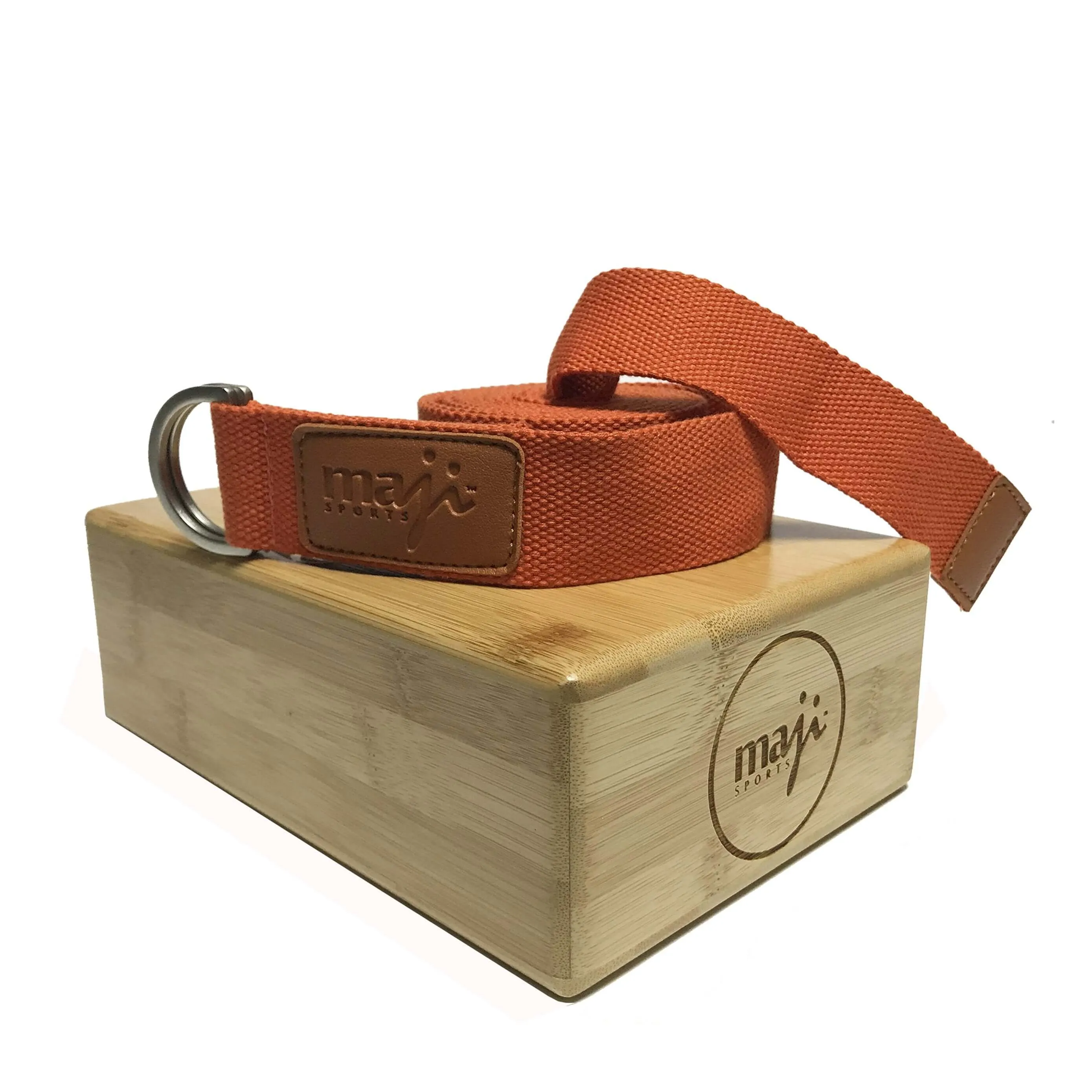 Bamboo Yoga Block & Strap Combo