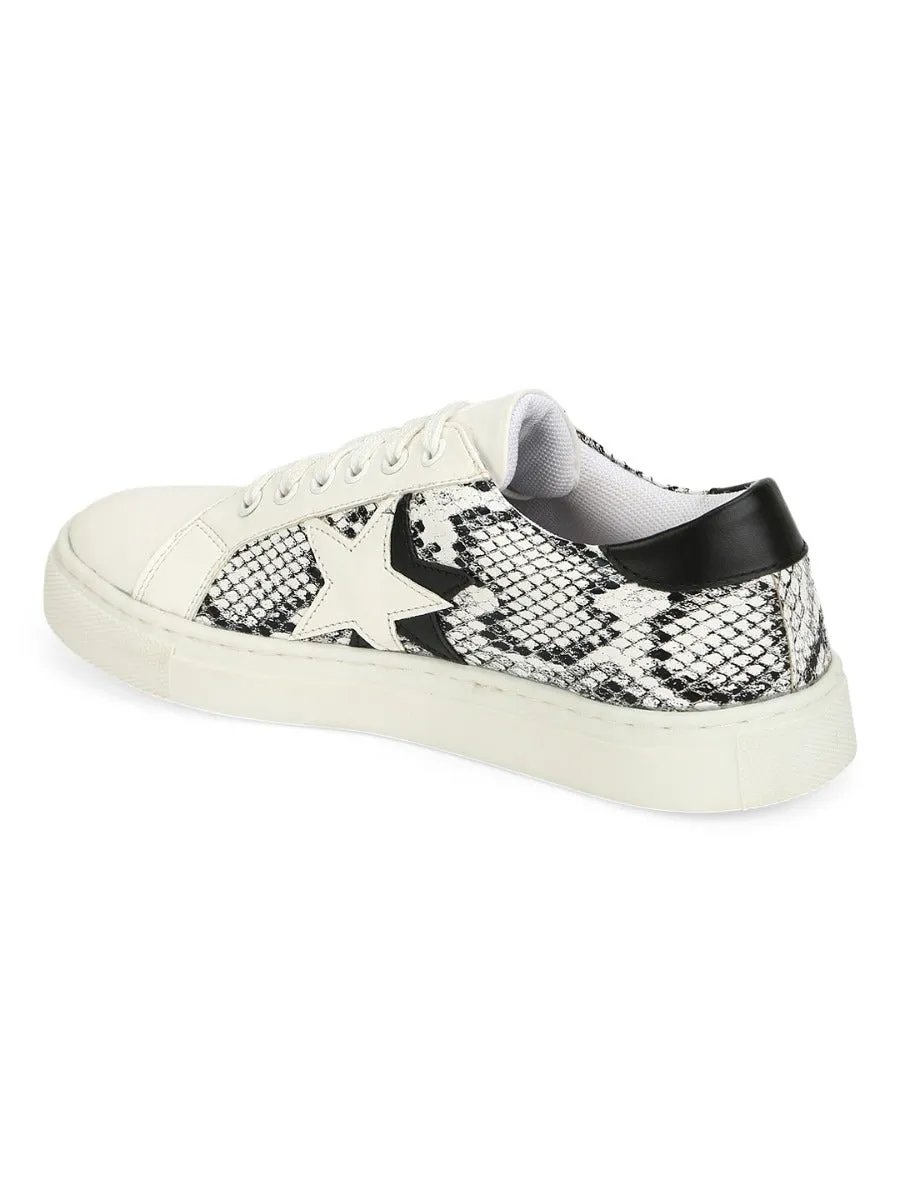 Black White Snake Trainers