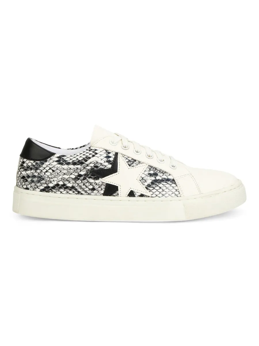 Black White Snake Trainers