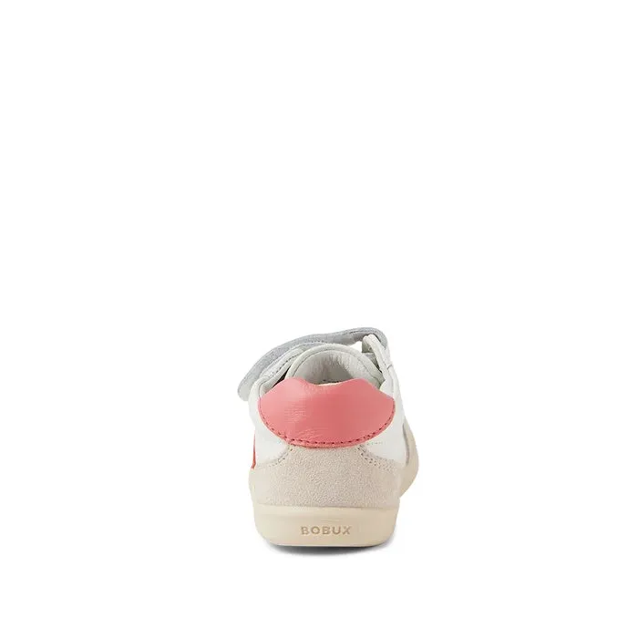 Bobux Kids IWalk IW Champ Sneaker Chalk White Coral 650505