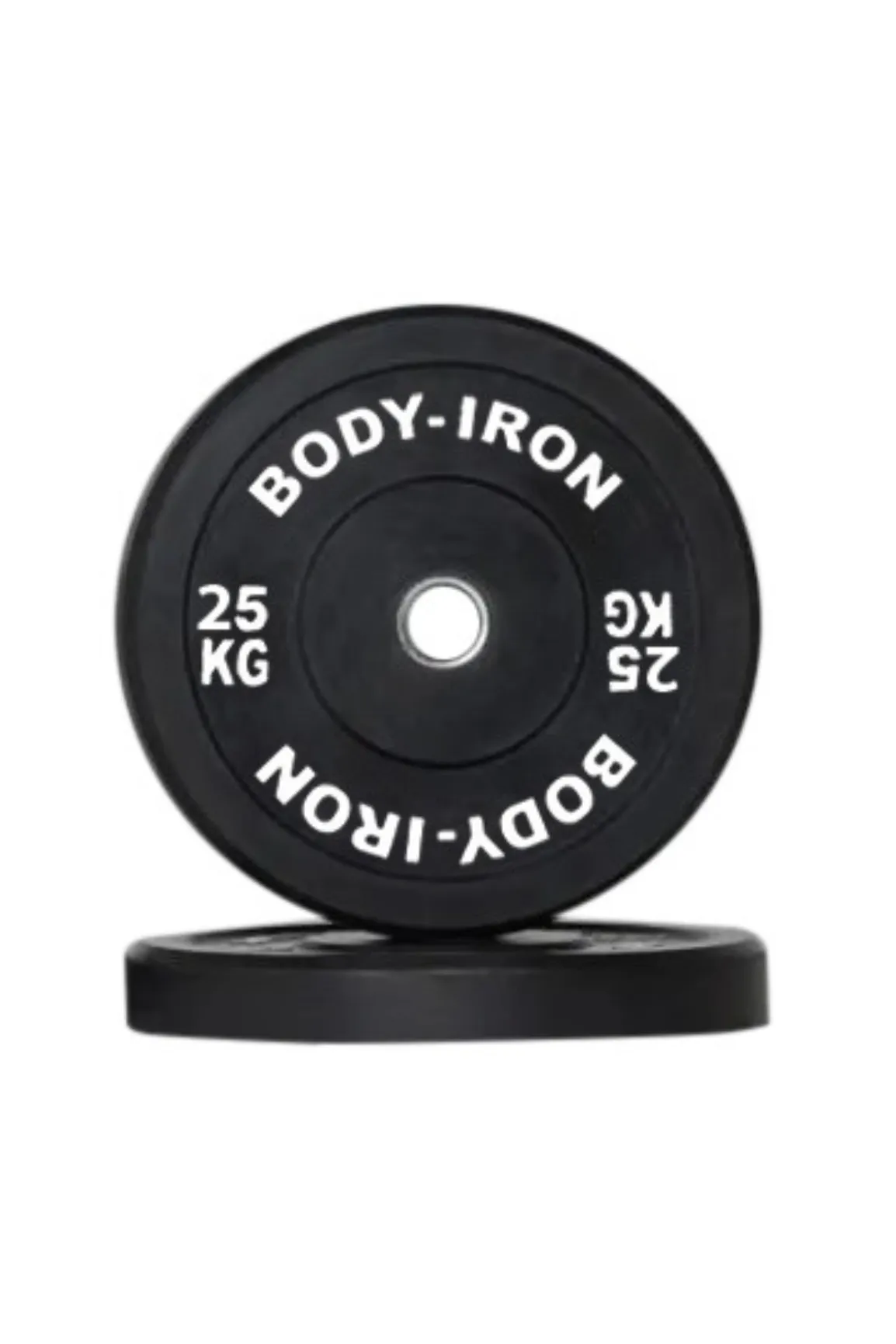 Body Iron 25Kg Pro Bumper Plate Black Pair