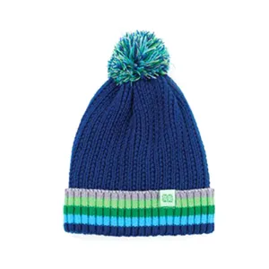 BRITS KNITS PLUSH LINED HAT KIDS NAVY