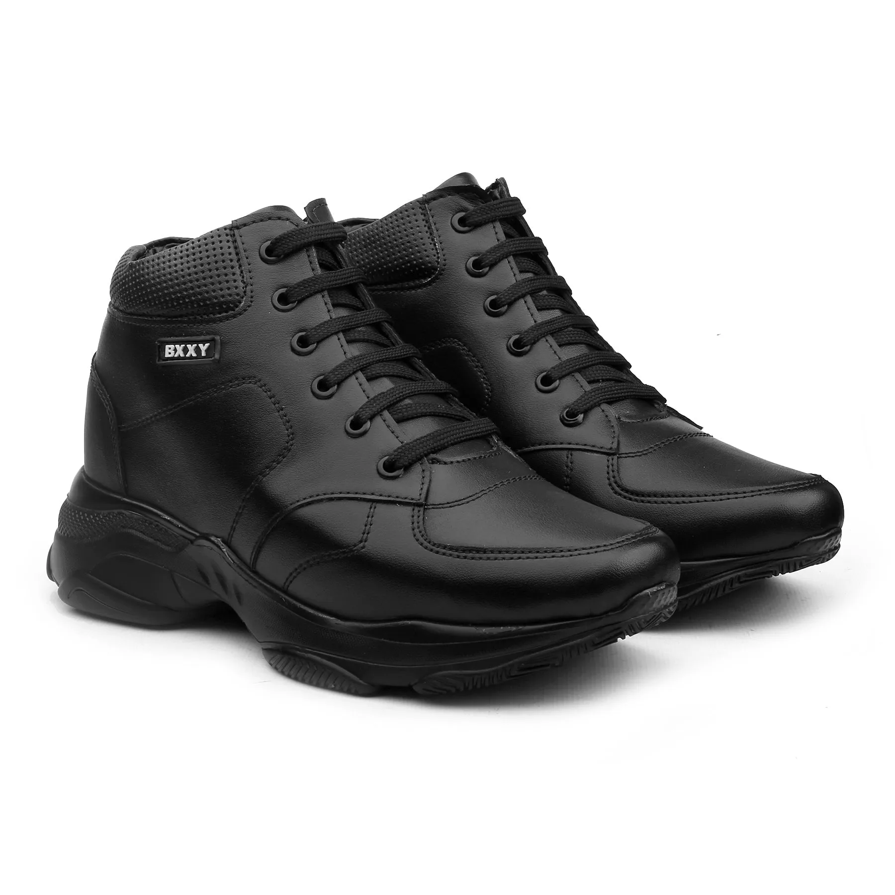 Bxxy's 3 Inch Hidden Height Increasing Casual Lace-up Boots for Men