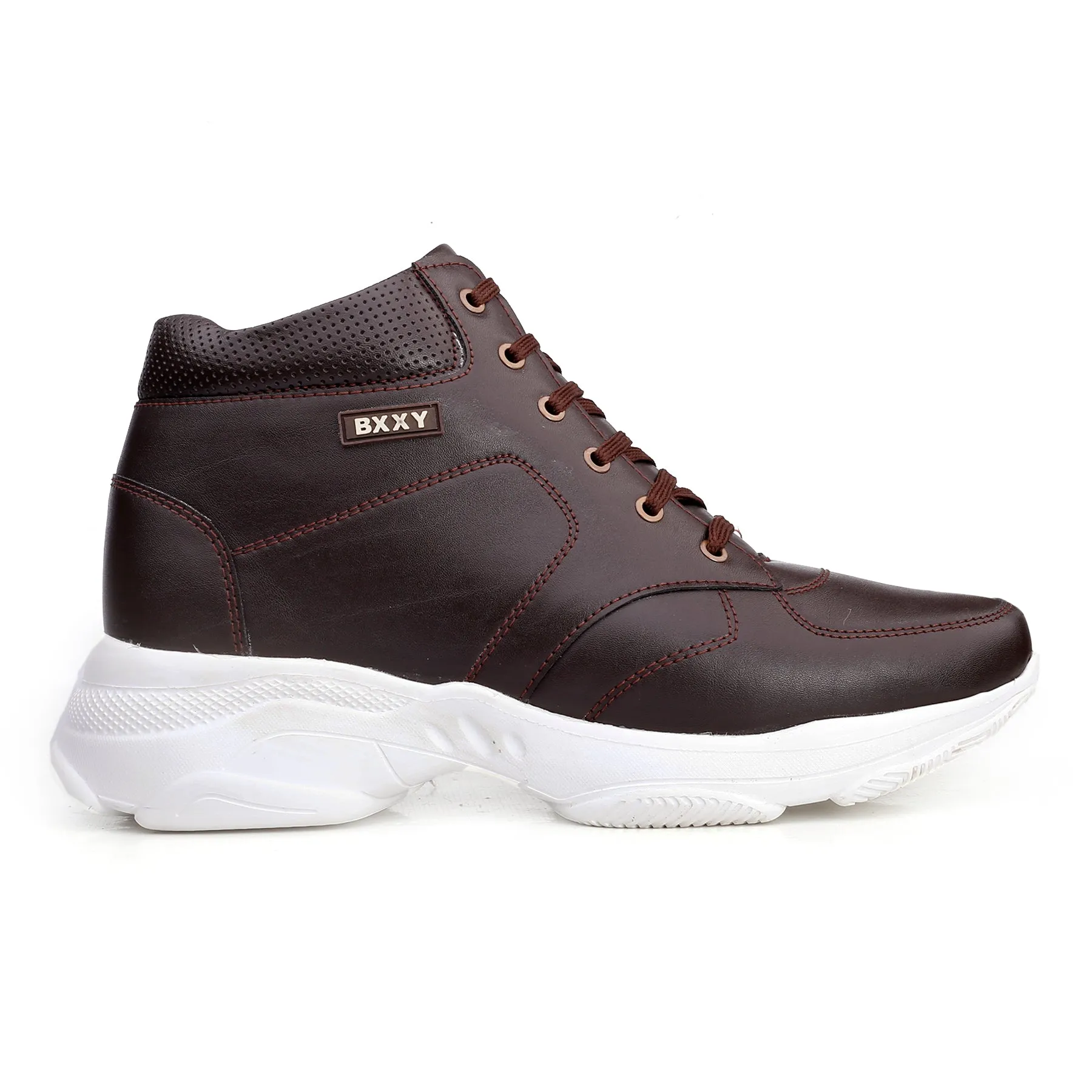 Bxxy's 3 Inch Hidden Height Increasing Casual Lace-up Boots for Men