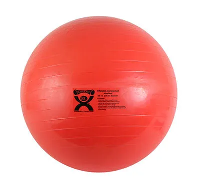 CanDo inflatable ABS ball, 55 cm (21.7 in), red