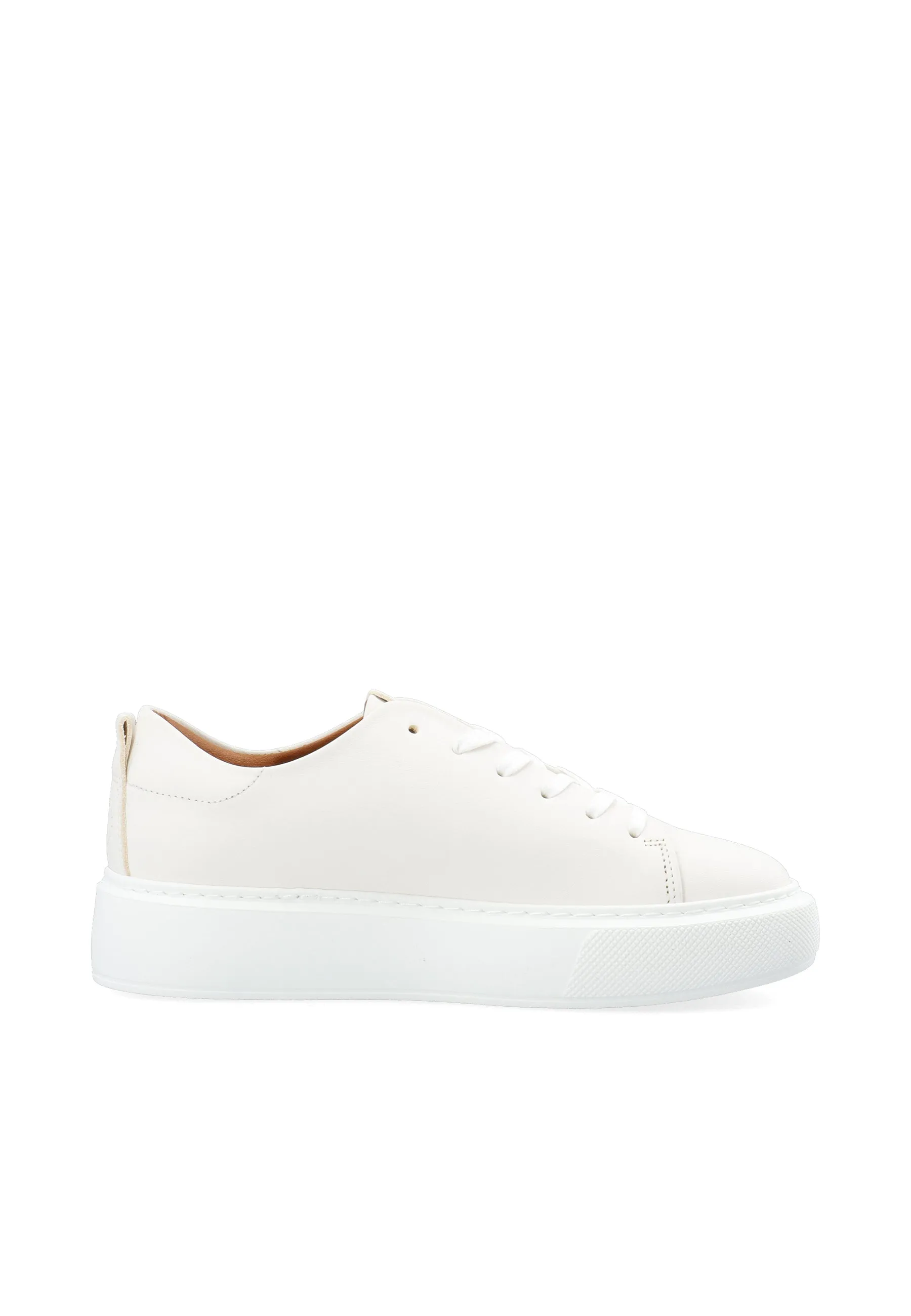 Casida White Lace Leather Shoe