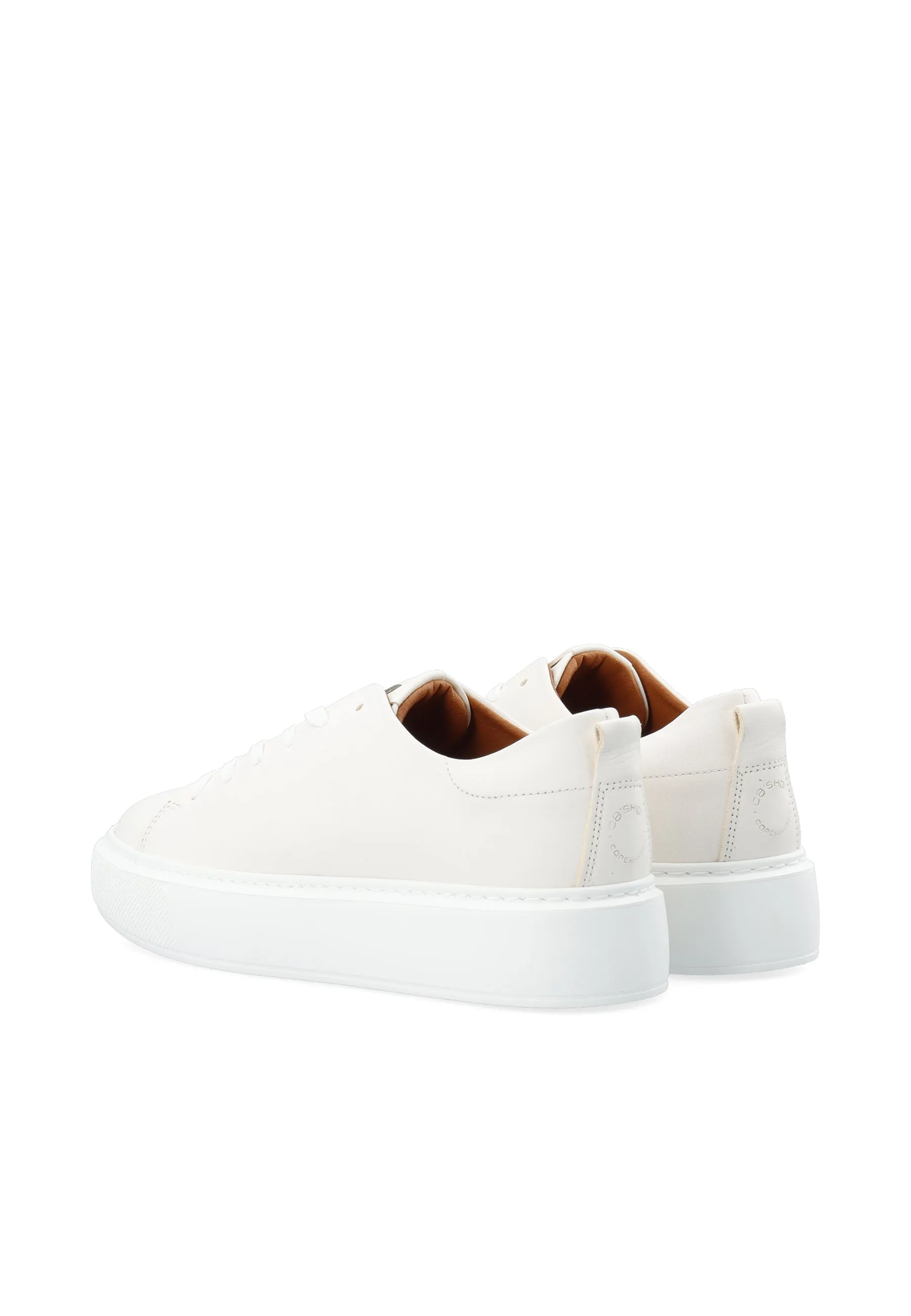 Casida White Lace Leather Shoe