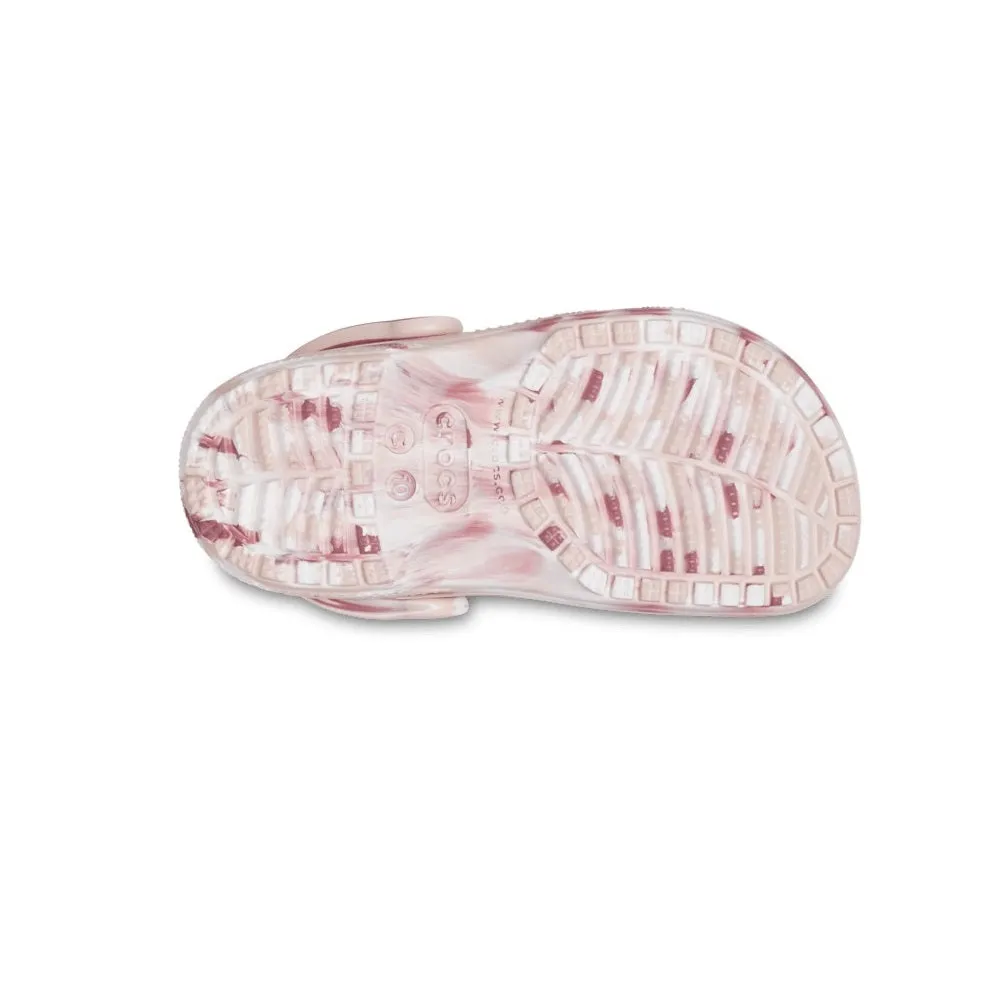 Classic Kid's Marbled Clog - Quartz Pink