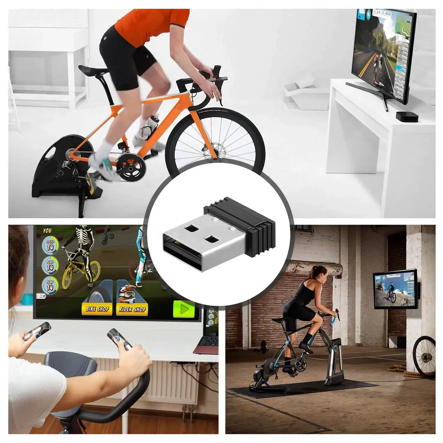 CooSpo USB ANT Stick, ANT  Dongle for Indoor Cycling Training Data Transmission