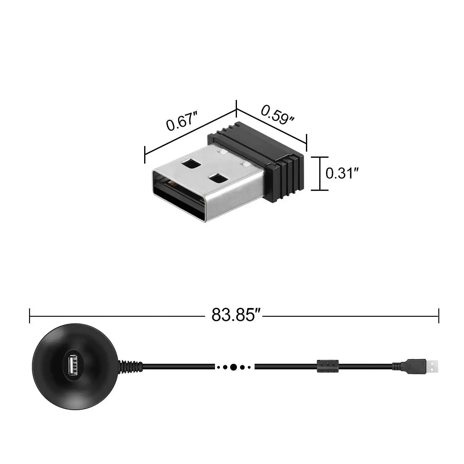 CooSpo USB ANT Stick, ANT  Dongle for Indoor Cycling Training Data Transmission