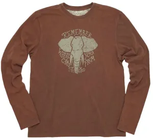 Creamy L/S Remember Elephant T-Shirt by Life is good