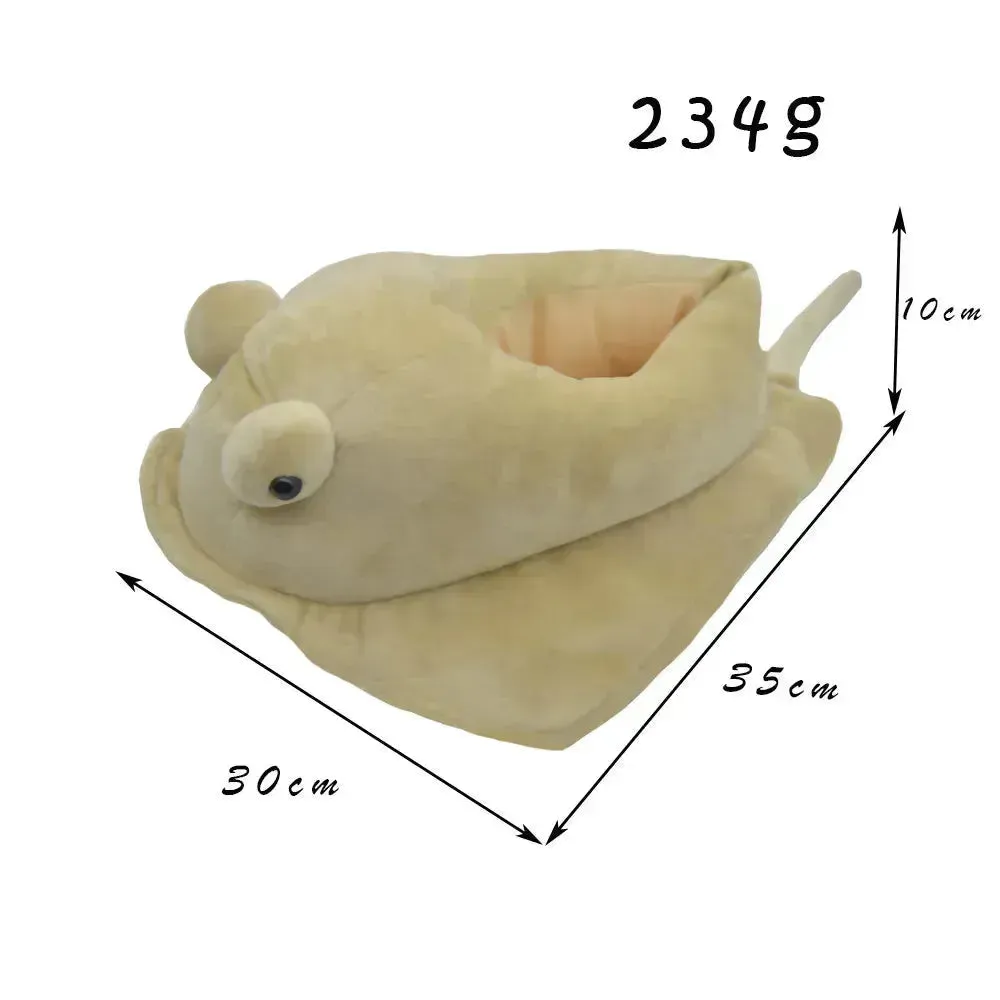 Cute Sting Ray Warm Indoor Slippers