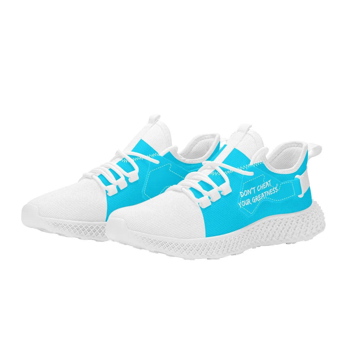 DCYG White & Powder Blue NP5 Mesh Knit Shoes Mens up to size 11 only