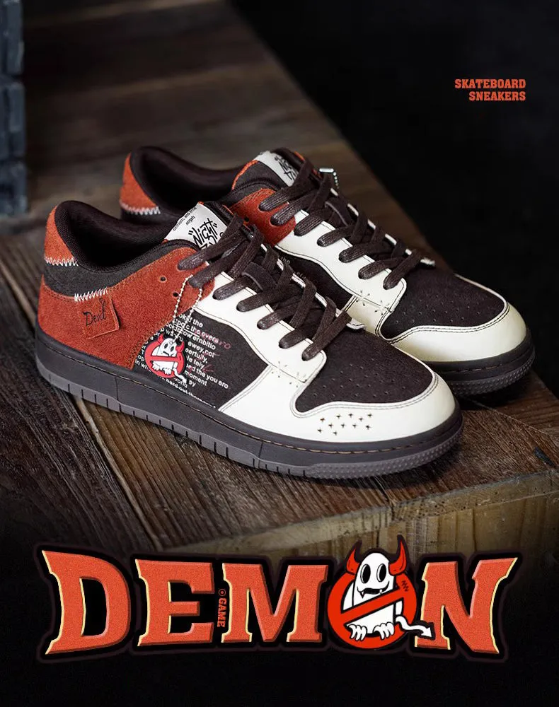 Devil Game Sneakers Small Design Thick-Soled Sports Men's Casual Shoes