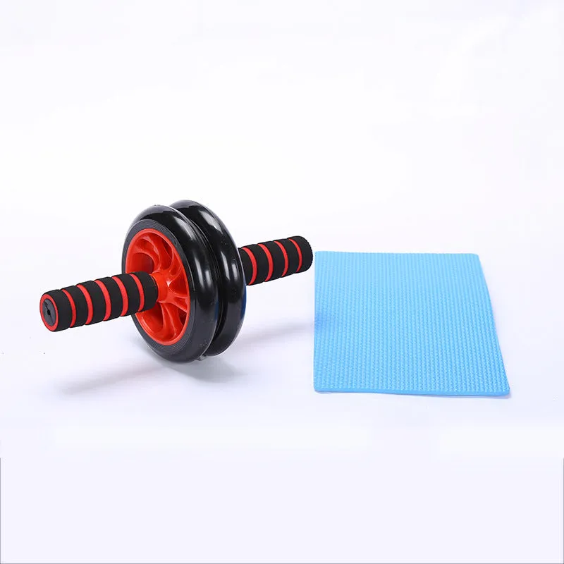 Double-Wheel Silent Abdominal Fitness Wheel Home Indoor Fitness Equipment Abdominal Muscle Wheel Reduce Belly Abdominal Fitness Roller