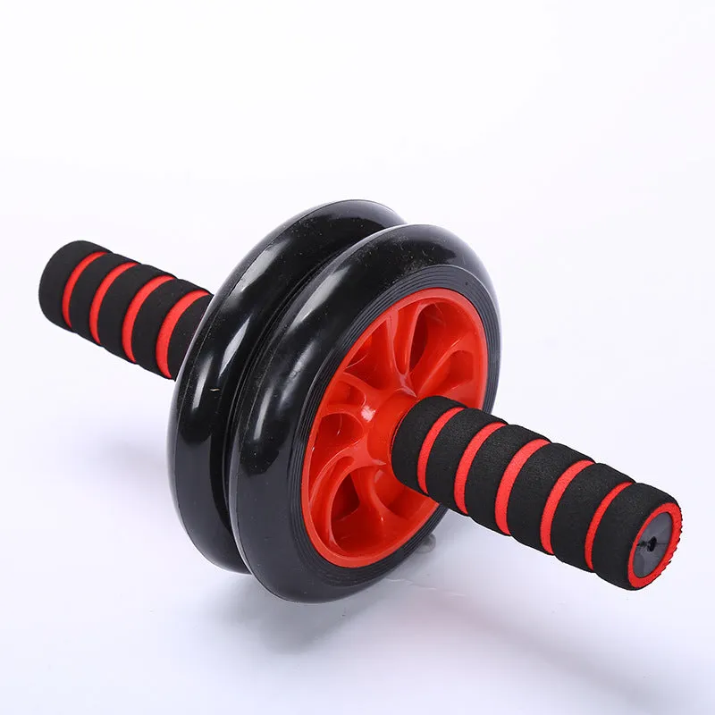 Double-Wheel Silent Abdominal Fitness Wheel Home Indoor Fitness Equipment Abdominal Muscle Wheel Reduce Belly Abdominal Fitness Roller