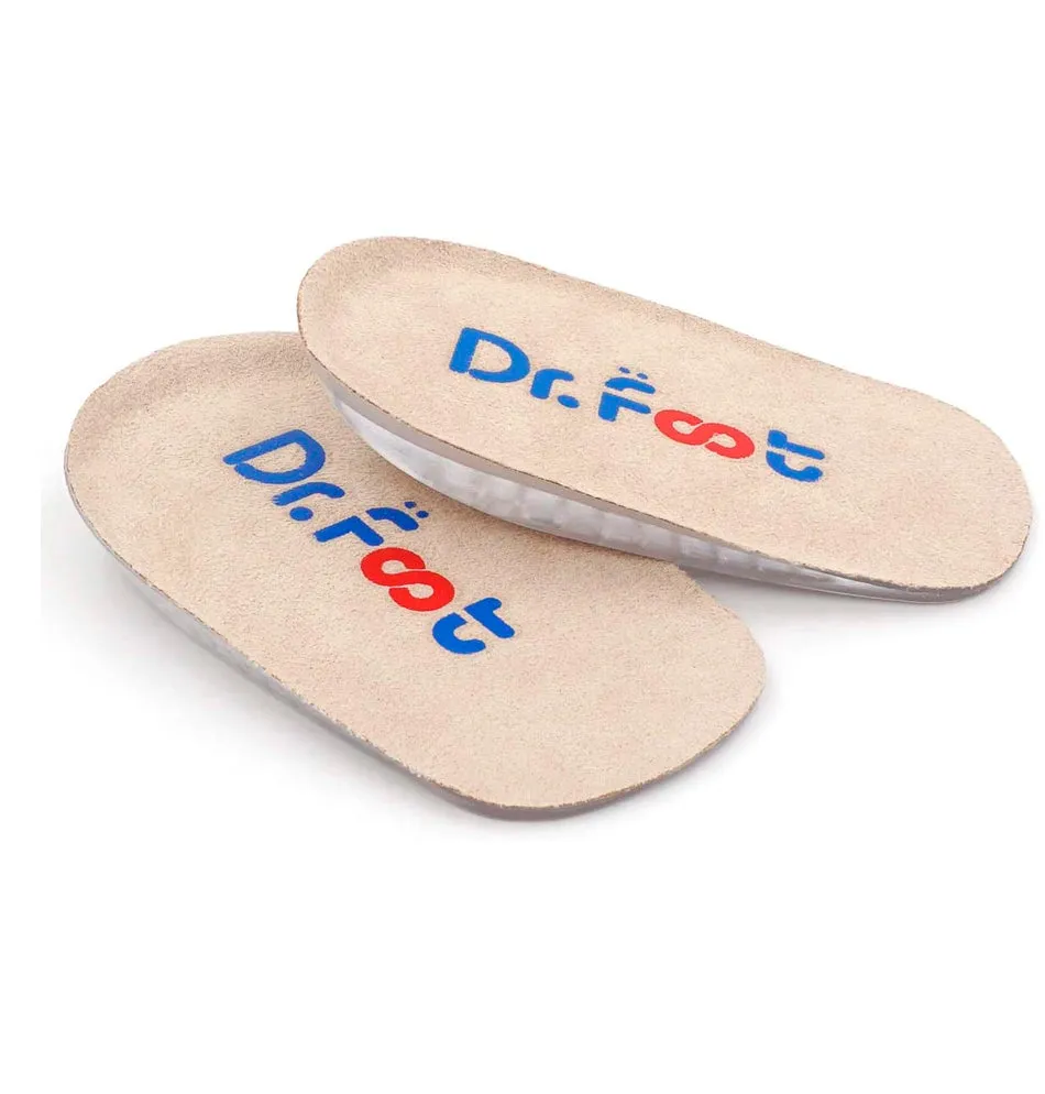 Dr. Foot's Height Increase Insoles, Heel Cushion Inserts, Heel Lift Inserts for Leg Length Discrepancies