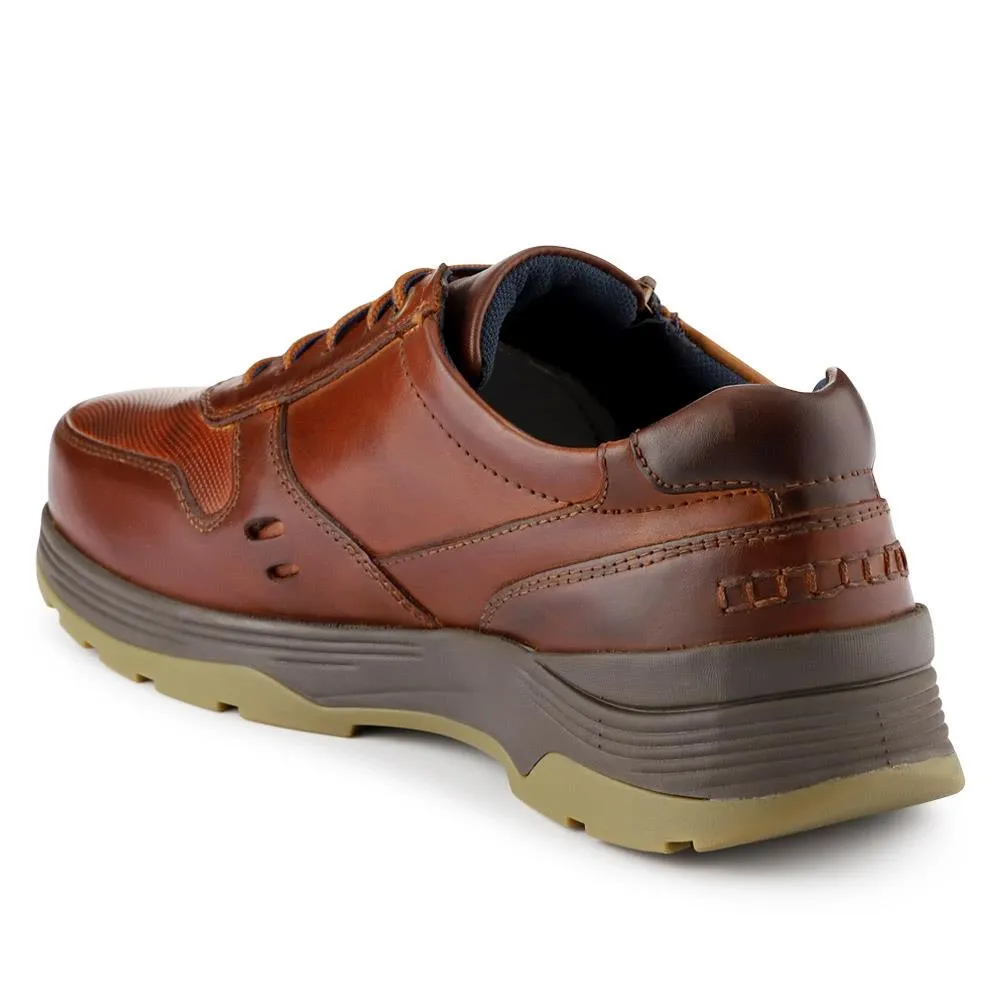 Dual-Fastening Leather Shoes  - DINO / 325 166