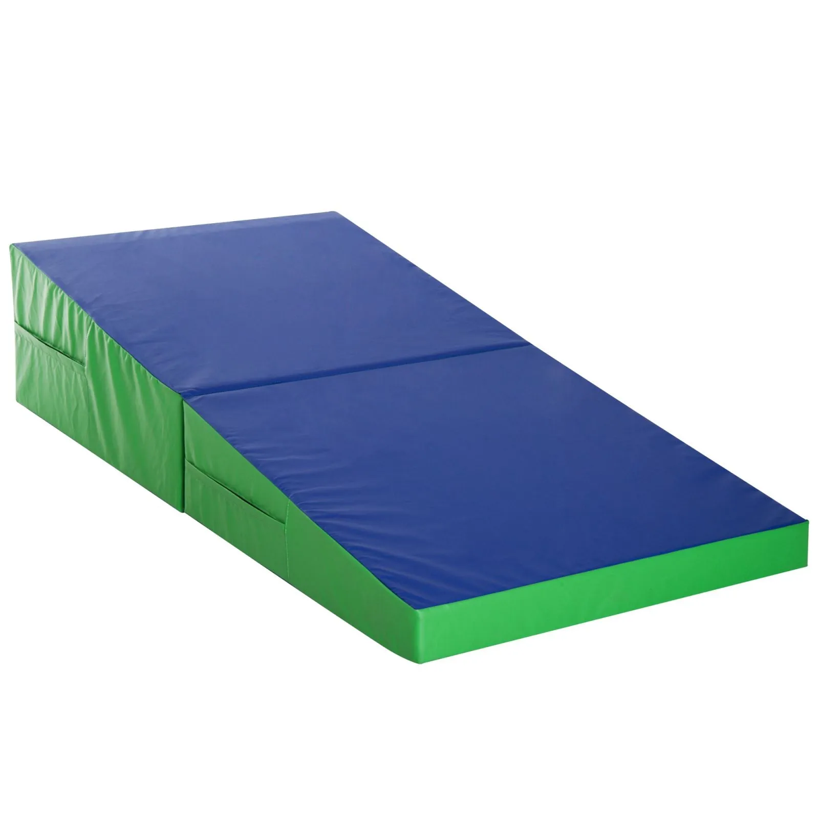 EASYCOMFORT Materasso Training Pieghevole per Fitness Ginnastica Artistica, Blu verde, 180x90x40cm