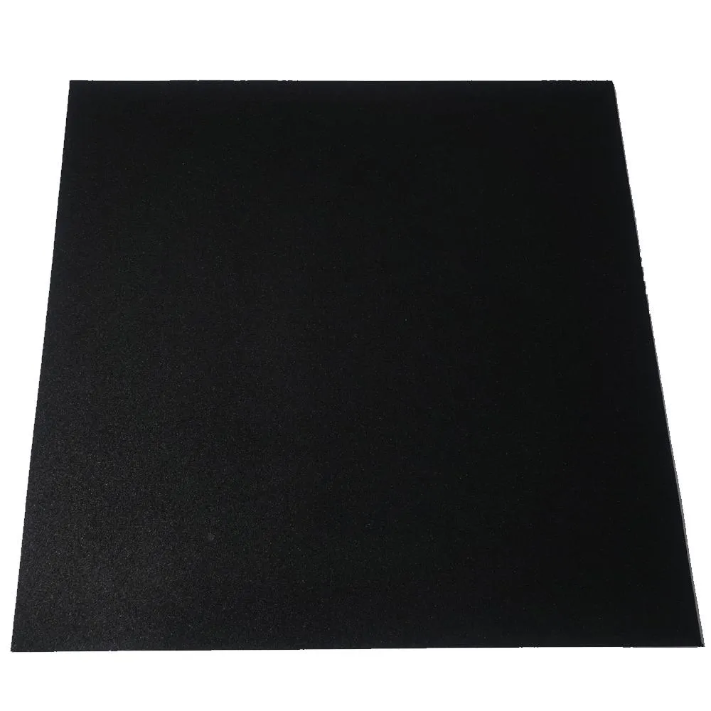 Economy Rubber Floor Tiles Gym Tile - 1m x 1m x 8mm - no bevelled edge(black)