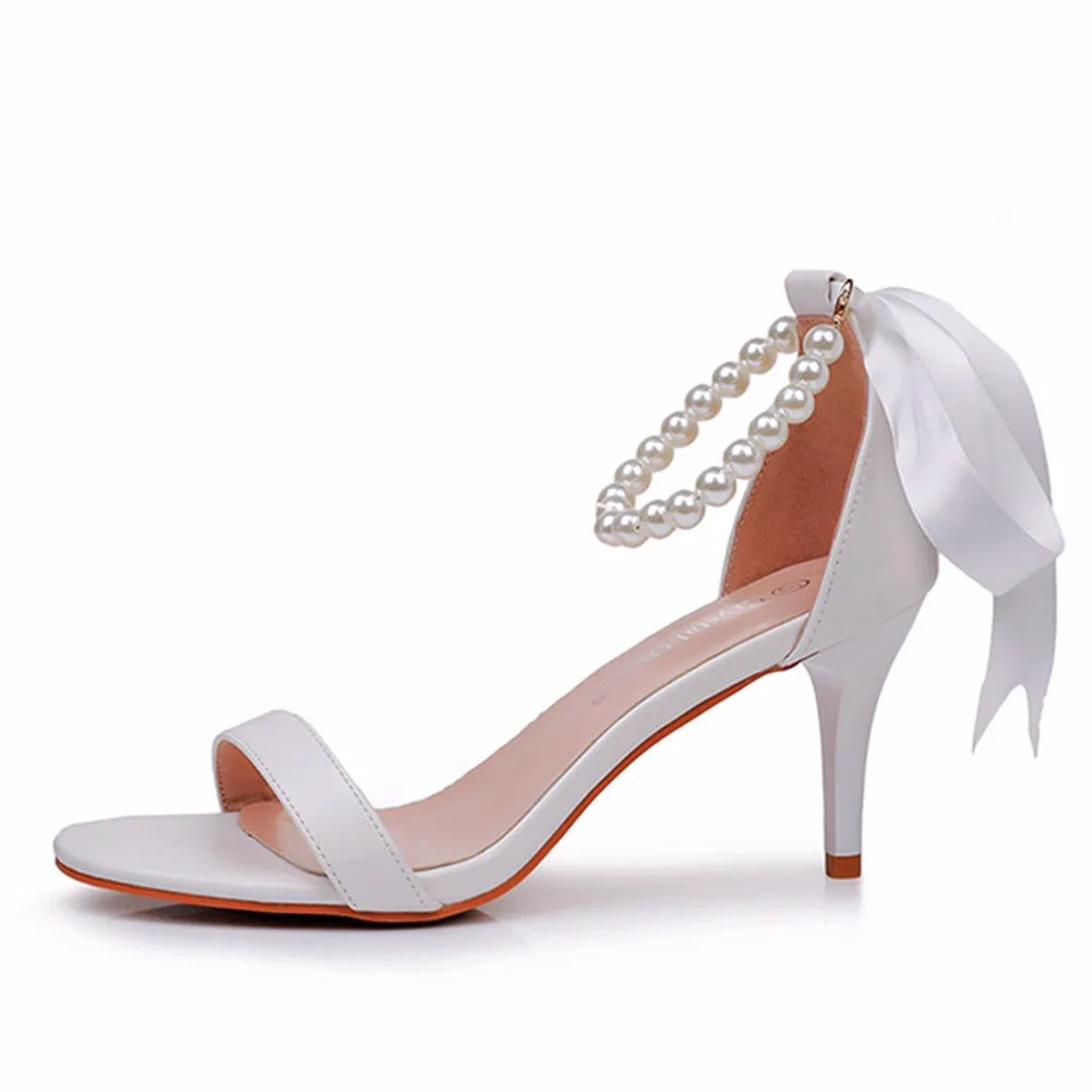 Elegant Open Toe Ankle-Strap Stiletto Sandals