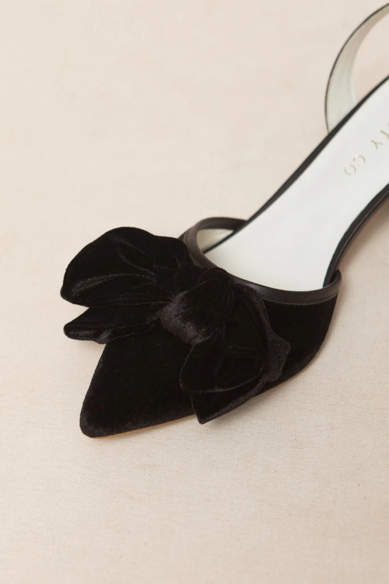 Eloise Black Bow Heel