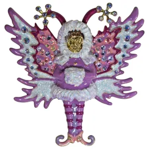 Felicia Frost Fairy Pin Pendant (Goldtone)